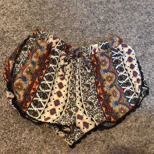 Aztec print shorts